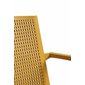 Elegantní židle Grid Armchair s područkami - hořčicově žlutá - 04