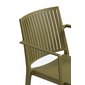 Jednoduchá židle Bars Armchair s područkami - olivová - 05