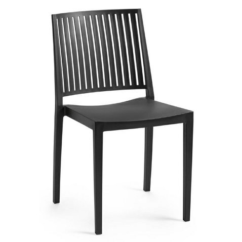 Jednoduchá židle Bars - černá - 01