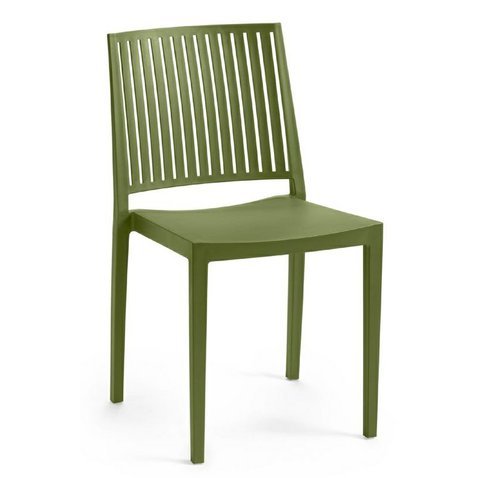 Jednoduchá židle Bars - olivová - 01