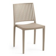 Jednoduchá židle Bars - taupe