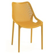 Praktická židle Bilros - hořčicově žlutá
