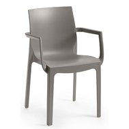 Židle Emma Armchair s područkami - šedá