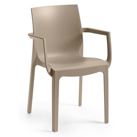 Židle Emma Armchair s područkami - taupe - 01