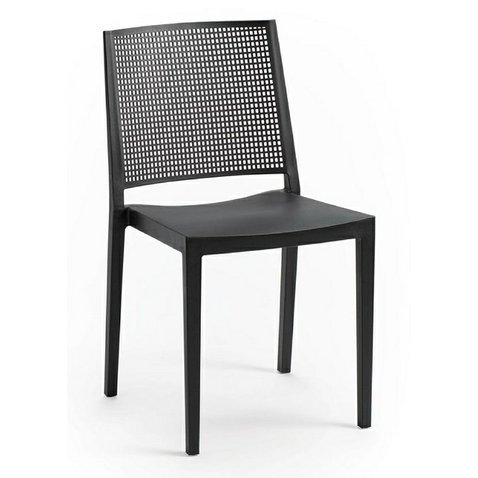 Elegantní židle Grid - antracit - 01
