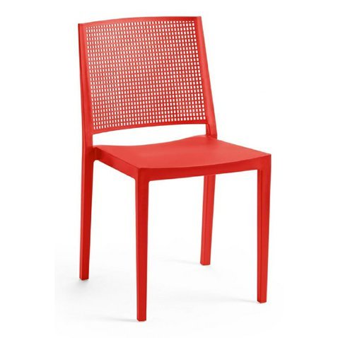 Elegantní židle Grid - červená - 01