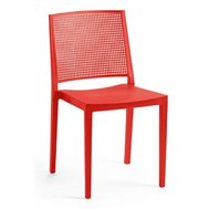 Elegantní židle Grid - červená