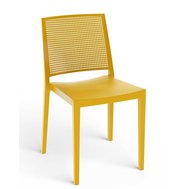 Elegantní židle Grid - hořčicově žlutá
