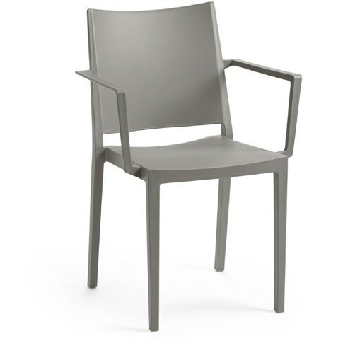 Židle Mosk Armchair s područkami - šedá - 01